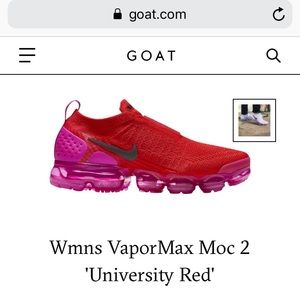 Wmns VaporMax Moc 2 'University Red' size 8